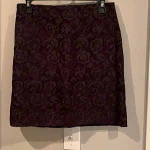 Black lace skirt